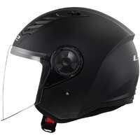 Мотошлем LS2 OF616 Airflow 2 Solid (M, черный матовый) - Превью изображения №7 — Интернет-магазин Time-Shop