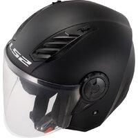 Мотошлем LS2 OF616 Airflow 2 Solid (M, черный матовый) - Превью изображения №5 — Интернет-магазин Time-Shop