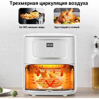 Аэрогриль (аэрофритюрница) KaringBee SZ-A805 (белый) - Превью изображения №6 — Интернет-магазин Time-Shop