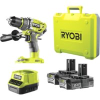 Ударная дрель-шуруповерт Ryobi R18PD7-220B 5133004295 (с 2-мя АКБ, кейс) - Превью изображения №2 — Интернет-магазин Time-Shop