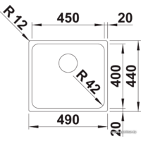 Кухонная мойка Blanco Solis 450-U 526120 (полированная) - Превью изображения №2 — Интернет-магазин Time-Shop