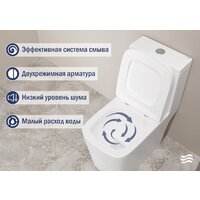 Унитаз напольный Lauter W09 S-TRAP с полипропиленовым сиденьем и микролифтом 21900003 (вертикальный выпуск) - Превью изображения №5 — Интернет-магазин Time-Shop