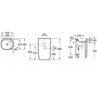 Умывальник Roca Beyond Totem 3270B0000 - Превью изображения №6 — Интернет-магазин Time-Shop