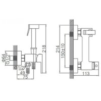 Гигиенический душ Ledeme L5398-7 - Превью изображения №2 — Интернет-магазин Time-Shop