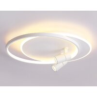 Припотолочная люстра Ambrella light FL51391/1+2 WH - Превью изображения №2 — Интернет-магазин Time-Shop