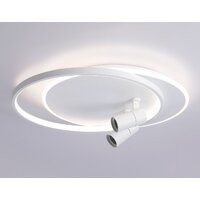 Припотолочная люстра Ambrella light FL51391/1+2 WH - Превью изображения №4 — Интернет-магазин Time-Shop
