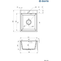 Кухонная мойка Deante ZQE_S104 - Превью изображения №2 — Интернет-магазин Time-Shop