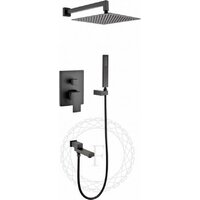 Душевая система  Filarete Fing FL1040 (черный матовый) - Превью изображения №16 — Интернет-магазин Time-Shop