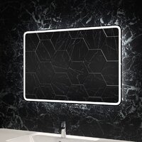  Пекам Зеркало Marta 1 80x70 marta1-80x70dpcl (с подсветкой, сенсором на взмах руки, подогревом и часами) - Превью изображения №7 — Интернет-магазин Time-Shop