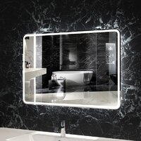  Пекам Зеркало Marta 1 80x70 marta1-80x70dpcl (с подсветкой, сенсором на взмах руки, подогревом и часами) - Превью изображения №8 — Интернет-магазин Time-Shop