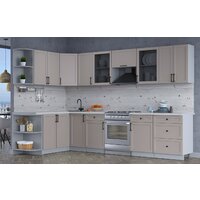 Готовая кухня Интерлиния Тренд 1.7x3.2 левая (луна/луна/бискайская сосна) - Превью изображения №4 — Интернет-магазин Time-Shop