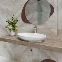 Умывальник Lauter 21571 + клапан 21190W + сифон 21635W (белый матовый) - Превью изображения №11 — Интернет-магазин Time-Shop