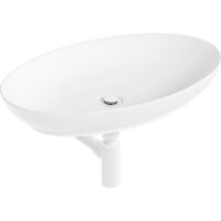 Умывальник Lauter 21571 + клапан 21190W + сифон 21635W (белый матовый) - Превью изображения №14 — Интернет-магазин Time-Shop