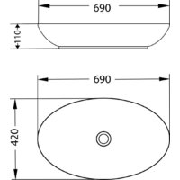 Умывальник Lauter 21571 + клапан 21190W + сифон 21635W (белый матовый) - Превью изображения №17 — Интернет-магазин Time-Shop