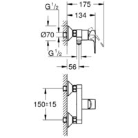 Смеситель Grohe Bauloop 23633001 - Превью изображения №5 — Интернет-магазин Time-Shop