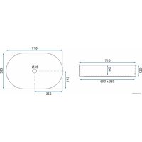 Умывальник Rea Nadia REA-U5801 - Превью изображения №5 — Интернет-магазин Time-Shop