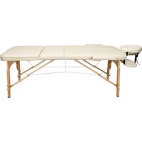 Массажный стол Atlas Sport 70 см складной 3-с деревянный (бежевый) - Превью изображения №2 — Интернет-магазин Time-Shop