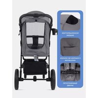 Коляска прогулочная «книга» MOWbaby Nimbus MB103 (мятный) - Превью изображения №8 — Интернет-магазин Time-Shop