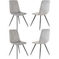 Бюрократ CH-K1 4 шт (светло-серый Holland 09/черный)