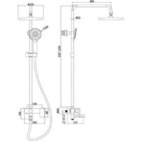 Душевая система  Bravat Riffle F6336370CP-A-RUS - Превью изображения №2 — Интернет-магазин Time-Shop