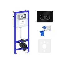 Инсталляция для унитаза Lavinia Boho Relfix 5 в 1 77010037 (черный пластик) - Превью изображения №10 — Интернет-магазин Time-Shop