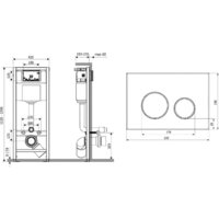 Инсталляция для унитаза Lavinia Boho Relfix 5 в 1 77010037 (черный пластик) - Превью изображения №8 — Интернет-магазин Time-Shop