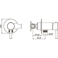 Гигиенический душ Filarete Roun FL100 (никель) - Превью изображения №7 — Интернет-магазин Time-Shop