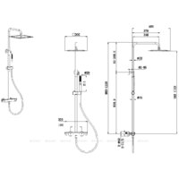 Душевая система  Allen Brau Infinity 5.21032-31 - Превью изображения №2 — Интернет-магазин Time-Shop