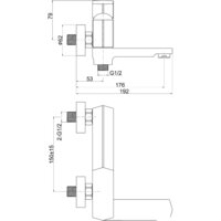 Смеситель Cersanit Wisla 63056 - Превью изображения №2 — Интернет-магазин Time-Shop