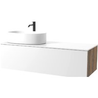 ЗОВ Тумба под умывальник Кито 120 K120LA0MWMC (аттик/белый матовый)