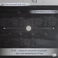Трап/канал Lauter 210101H 1500x15 (хром) - Превью изображения №2 — Интернет-магазин Time-Shop