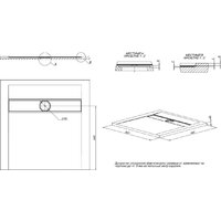 Душевой поддон Allen Brau Infinity 90x90 8.21001-AM - Превью изображения №4 — Интернет-магазин Time-Shop