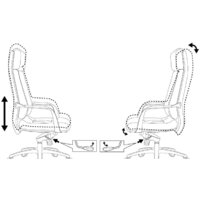 Офисное кресло Бюрократ DAO/BROWN (коричневый) - Превью изображения №6 — Интернет-магазин Time-Shop