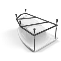 Ванна Cersanit Joanna 150x95 R (с каркасом) - Превью изображения №4 — Интернет-магазин Time-Shop