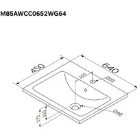 Умывальник AM.PM X-Joy M85AWCC0652WG64 - Превью изображения №3 — Интернет-магазин Time-Shop