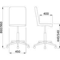 Офисное кресло AksHome Fiji поворотное (светло-серый велюр HCJ-38/хром) - Превью изображения №11 — Интернет-магазин Time-Shop