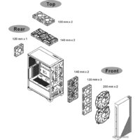 Корпус Thermaltake H330 TG CA-1R8-00M1WN-00 - Превью изображения №12 — Интернет-магазин Time-Shop