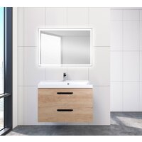  BelBagno Тумба под умывальник Aurora-800-2C-SO-RNN (rovere nebrasca) - Превью изображения №2 — Интернет-магазин Time-Shop