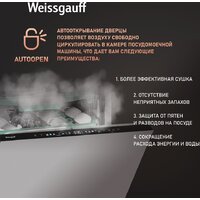 Встраиваемая посудомоечная машина Weissgauff BDW 6140 Ultra Real Autoopen Infolight - Превью изображения №18 — Интернет-магазин Time-Shop