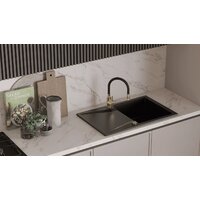 Кухонная мойка Kernau KGS J 5079 1B1D Deep Black - Превью изображения №3 — Интернет-магазин Time-Shop