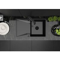 Кухонная мойка Kernau KGS J 5079 1B1D Deep Black - Превью изображения №2 — Интернет-магазин Time-Shop