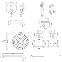 Душевая система  Rea Lungo REA-P4112 (черный) - Превью изображения №9 — Интернет-магазин Time-Shop