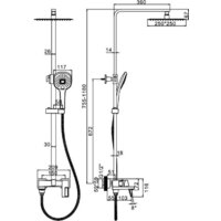 Душевая система  Ledeme L2492D - Превью изображения №2 — Интернет-магазин Time-Shop