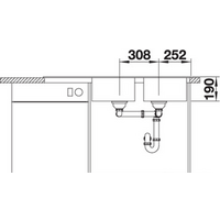 Кухонная мойка Blanco Legra 8 S (кофе) - Превью изображения №4 — Интернет-магазин Time-Shop
