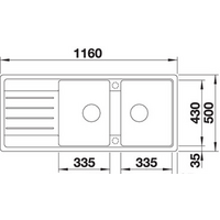 Кухонная мойка Blanco Legra 8 S (кофе) - Превью изображения №2 — Интернет-магазин Time-Shop