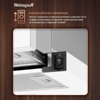 Кухонная вытяжка Weissgauff TEL 600 2M White Glass - Превью изображения №7 — Интернет-магазин Time-Shop