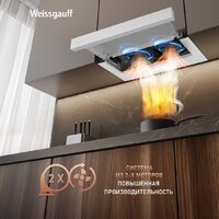 Кухонная вытяжка Weissgauff TEL 600 2M White Glass - Превью изображения №4 — Интернет-магазин Time-Shop