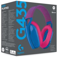 Наушники Logitech G435 Lightspeed (синий/малиновый) - Превью изображения №5 — Интернет-магазин Time-Shop