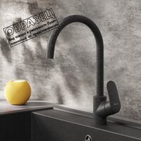 Кухонная мойка Berge BR-5850 + смеситель AM.PM Like F8007122 (черный) - Превью изображения №5 — Интернет-магазин Time-Shop