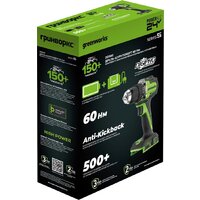 Дрель-шуруповерт Greenworks DD560 3708407CUB (с 1-им АКБ) - Превью изображения №2 — Интернет-магазин Time-Shop